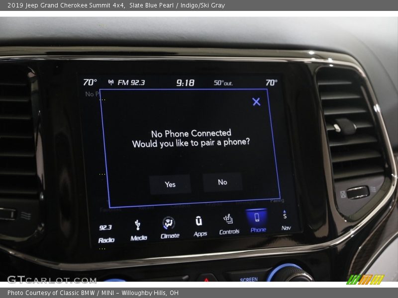 Slate Blue Pearl / Indigo/Ski Gray 2019 Jeep Grand Cherokee Summit 4x4