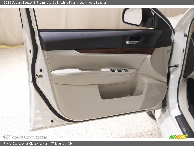 Satin White Pearl / Warm Ivory Leather 2013 Subaru Legacy 2.5i Limited