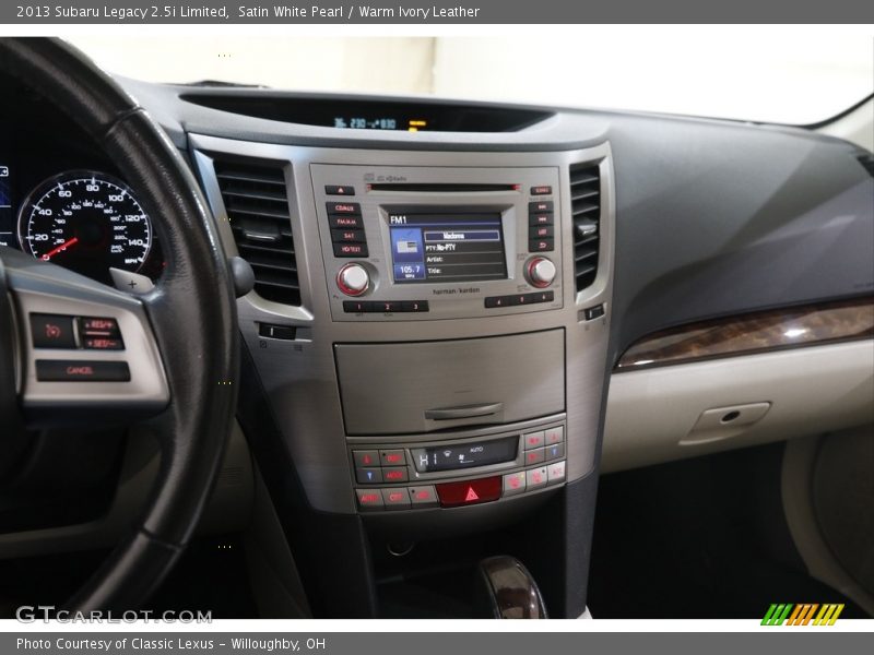 Controls of 2013 Legacy 2.5i Limited