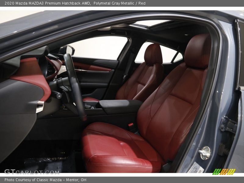Polymetal Gray Metallic / Red 2020 Mazda MAZDA3 Premium Hatchback AWD
