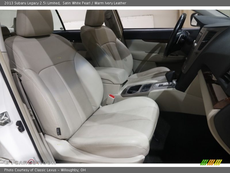 Front Seat of 2013 Legacy 2.5i Limited