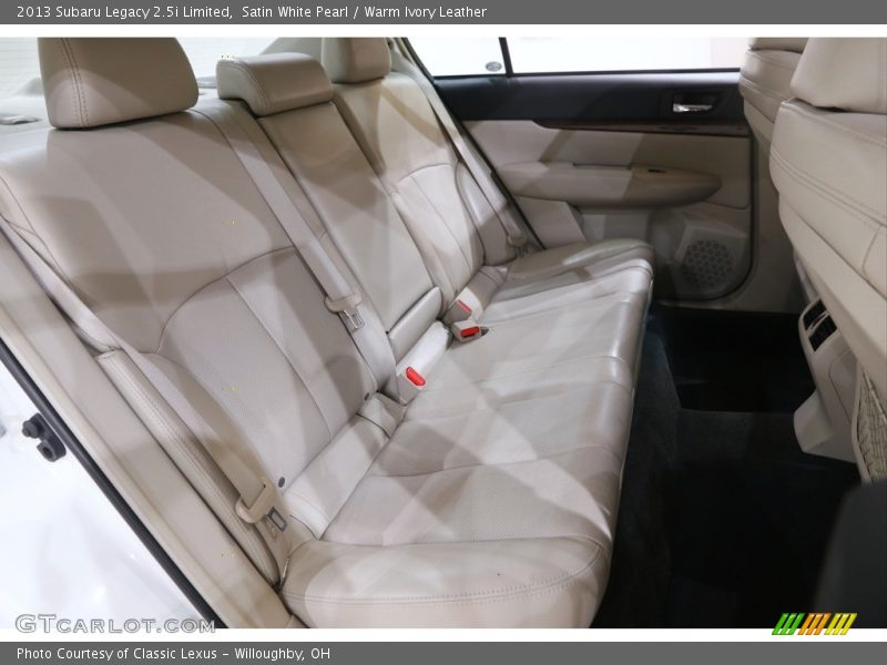 Rear Seat of 2013 Legacy 2.5i Limited