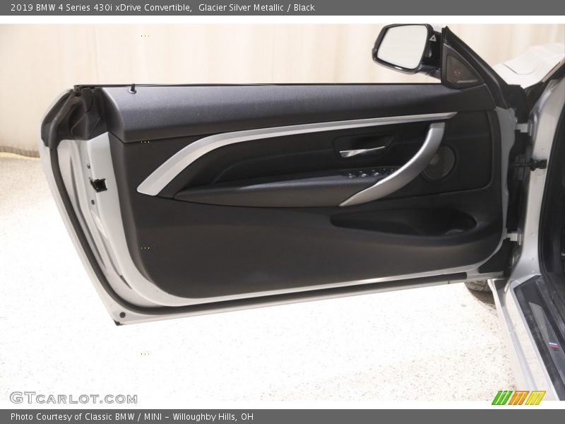 Glacier Silver Metallic / Black 2019 BMW 4 Series 430i xDrive Convertible