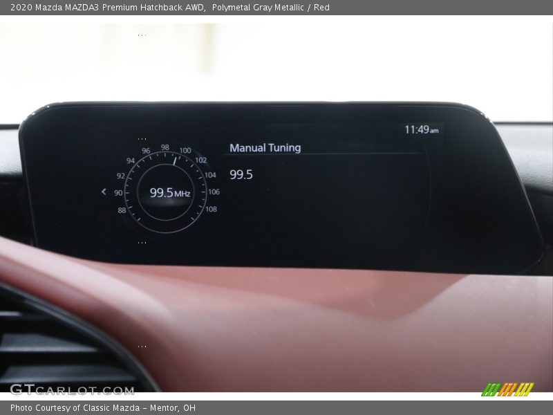 Polymetal Gray Metallic / Red 2020 Mazda MAZDA3 Premium Hatchback AWD