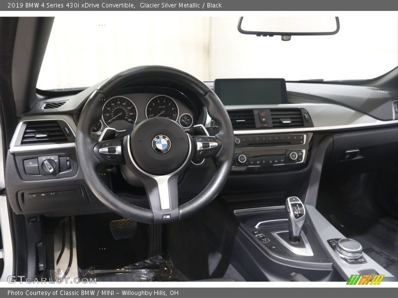 Glacier Silver Metallic / Black 2019 BMW 4 Series 430i xDrive Convertible