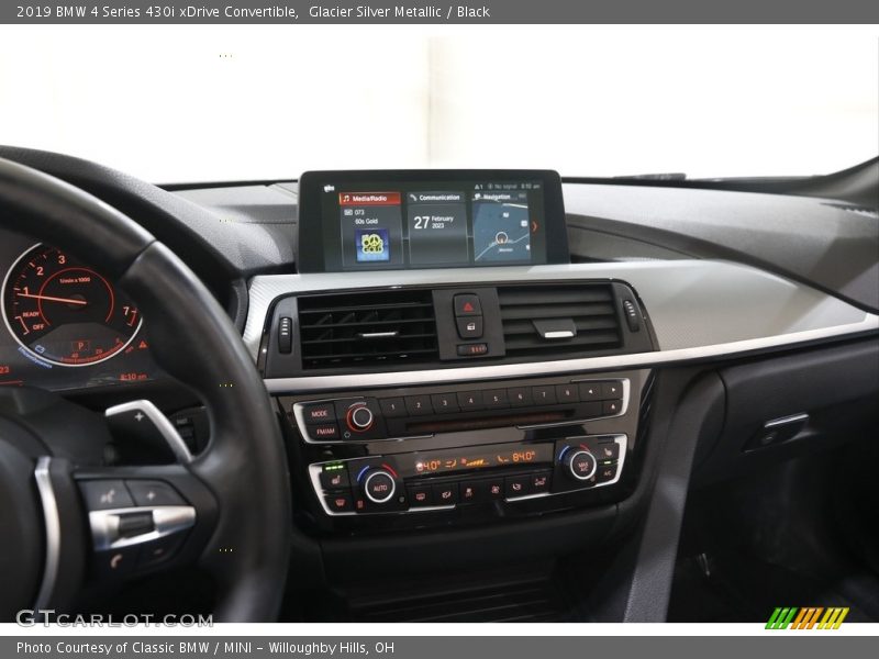 Glacier Silver Metallic / Black 2019 BMW 4 Series 430i xDrive Convertible