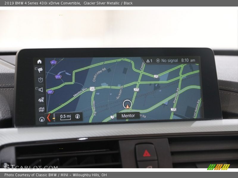 Glacier Silver Metallic / Black 2019 BMW 4 Series 430i xDrive Convertible