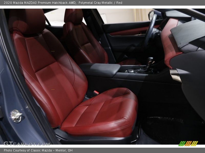 Polymetal Gray Metallic / Red 2020 Mazda MAZDA3 Premium Hatchback AWD