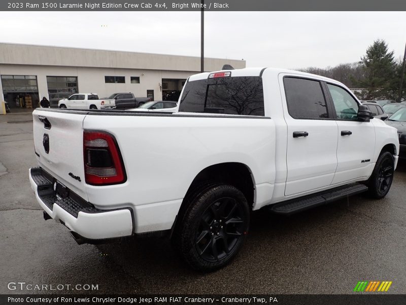 Bright White / Black 2023 Ram 1500 Laramie Night Edition Crew Cab 4x4