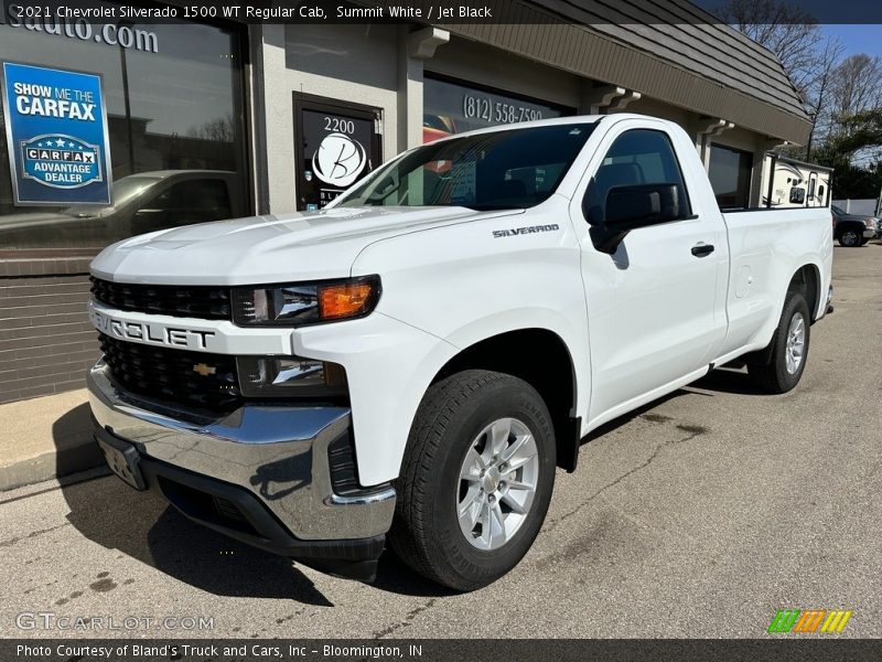 Summit White / Jet Black 2021 Chevrolet Silverado 1500 WT Regular Cab