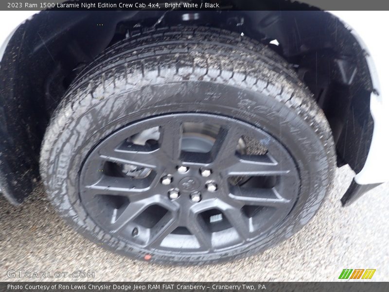 Bright White / Black 2023 Ram 1500 Laramie Night Edition Crew Cab 4x4