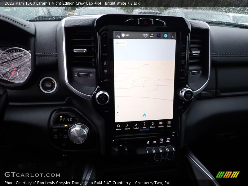 Bright White / Black 2023 Ram 1500 Laramie Night Edition Crew Cab 4x4