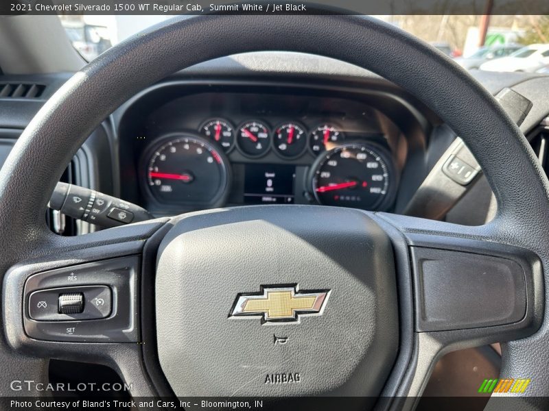 Summit White / Jet Black 2021 Chevrolet Silverado 1500 WT Regular Cab