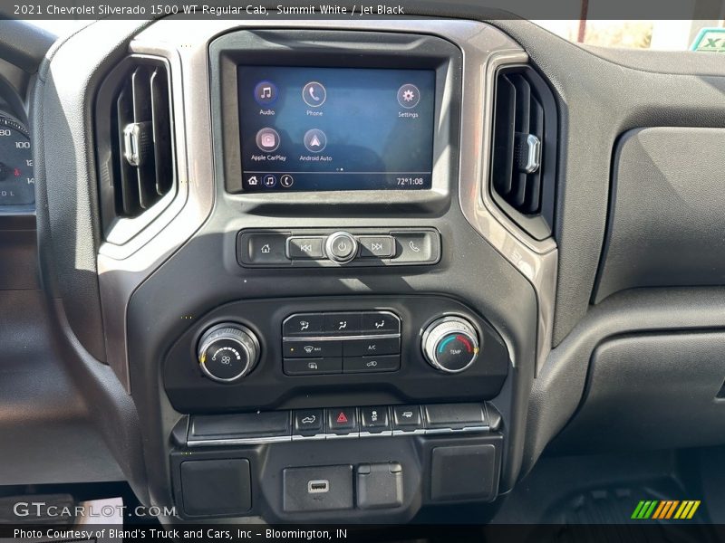 Summit White / Jet Black 2021 Chevrolet Silverado 1500 WT Regular Cab