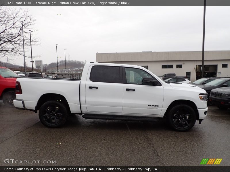 Bright White / Black 2023 Ram 1500 Laramie Night Edition Crew Cab 4x4
