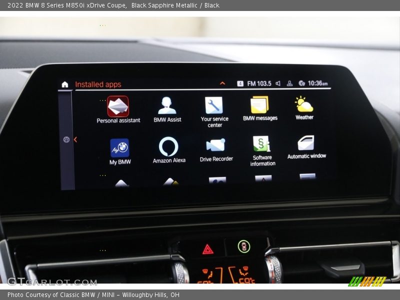 Controls of 2022 8 Series M850i xDrive Coupe