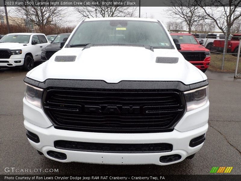 Bright White / Black 2023 Ram 1500 Laramie Night Edition Crew Cab 4x4
