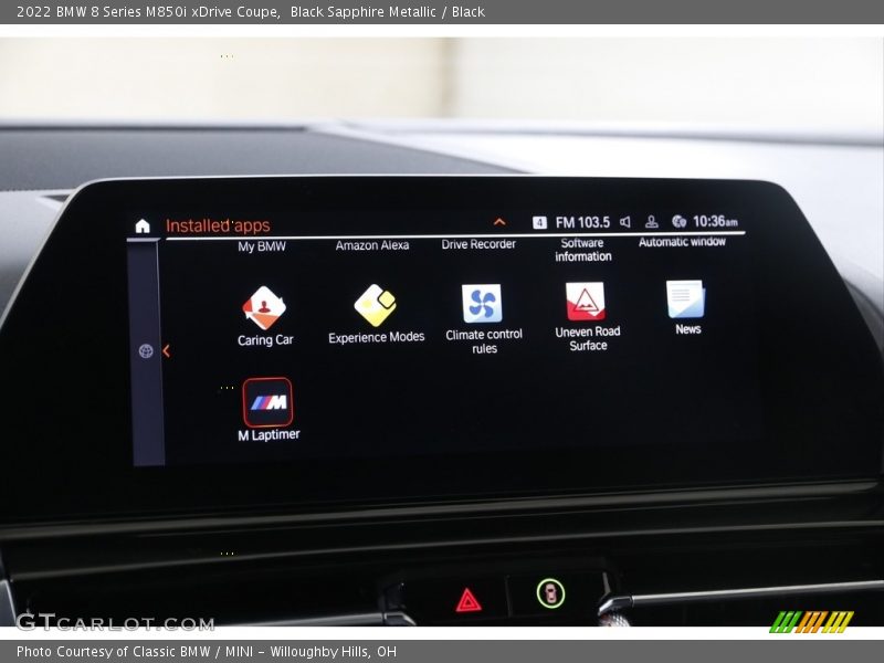 Controls of 2022 8 Series M850i xDrive Coupe