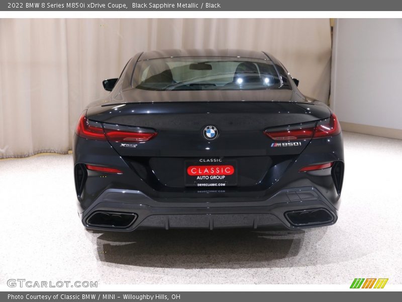 Black Sapphire Metallic / Black 2022 BMW 8 Series M850i xDrive Coupe