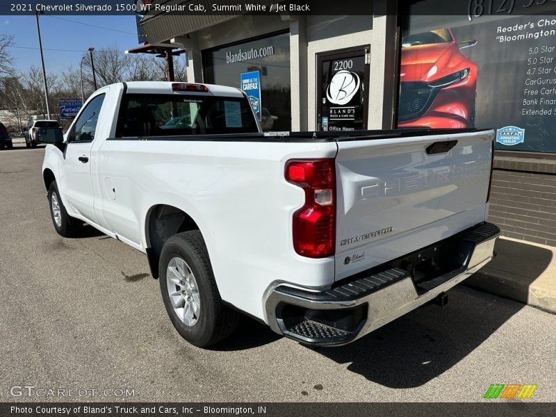 Summit White / Jet Black 2021 Chevrolet Silverado 1500 WT Regular Cab
