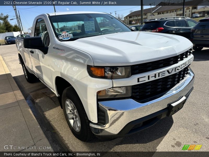 Summit White / Jet Black 2021 Chevrolet Silverado 1500 WT Regular Cab
