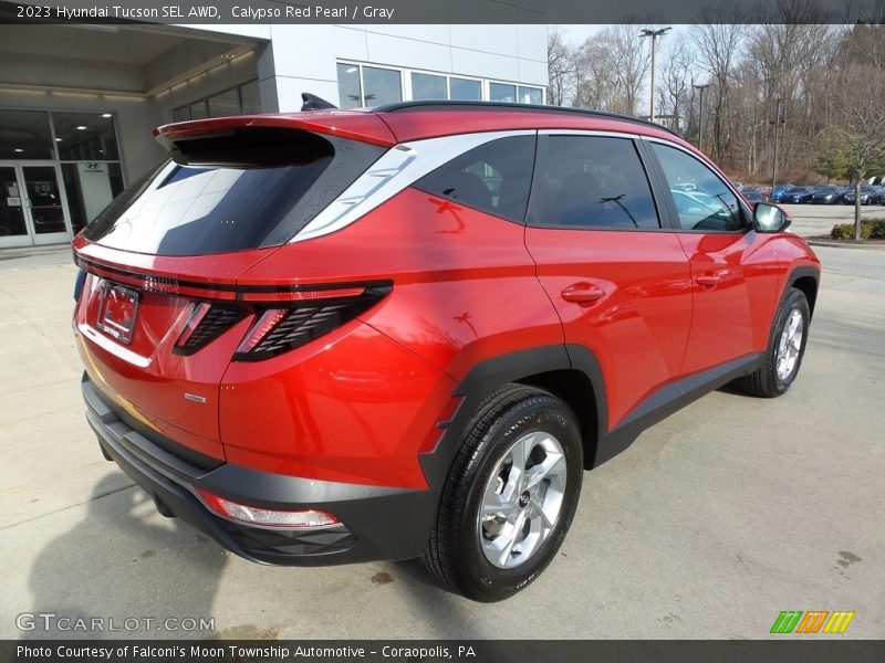 Calypso Red Pearl / Gray 2023 Hyundai Tucson SEL AWD