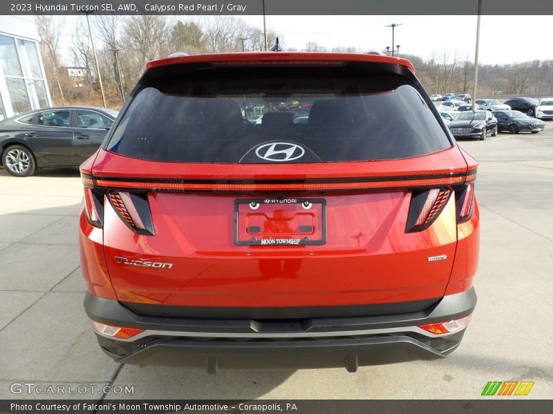 Calypso Red Pearl / Gray 2023 Hyundai Tucson SEL AWD