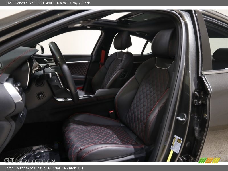 Front Seat of 2022 G70 3.3T AWD