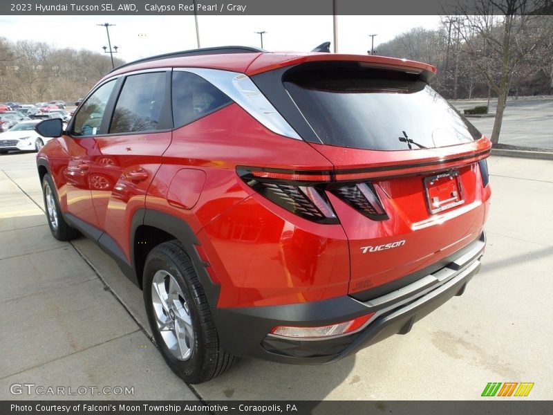 Calypso Red Pearl / Gray 2023 Hyundai Tucson SEL AWD