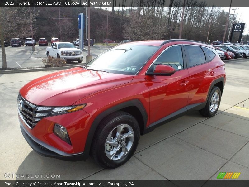 Calypso Red Pearl / Gray 2023 Hyundai Tucson SEL AWD