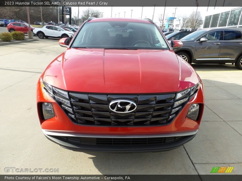 Calypso Red Pearl / Gray 2023 Hyundai Tucson SEL AWD