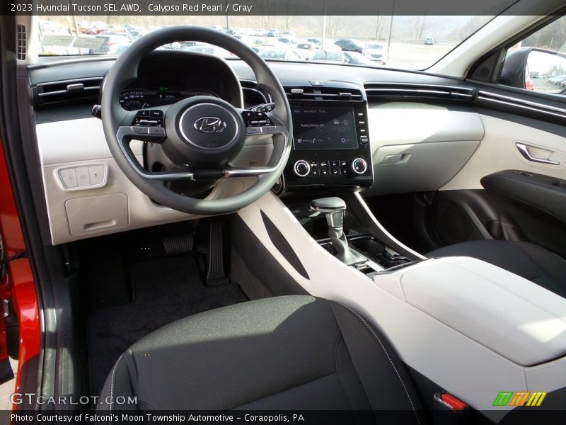 Calypso Red Pearl / Gray 2023 Hyundai Tucson SEL AWD