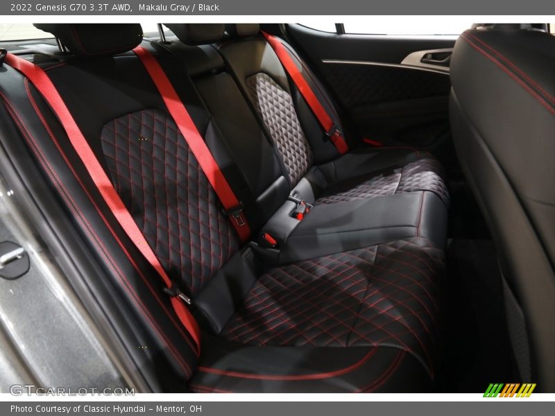 Rear Seat of 2022 G70 3.3T AWD