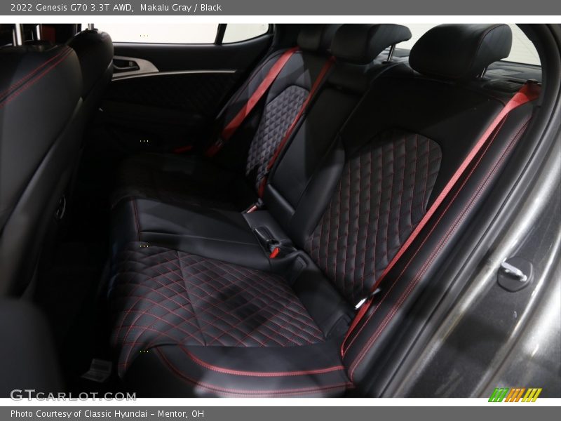 Rear Seat of 2022 G70 3.3T AWD