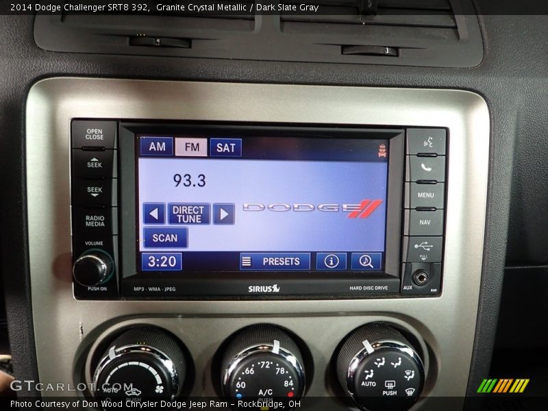 Granite Crystal Metallic / Dark Slate Gray 2014 Dodge Challenger SRT8 392