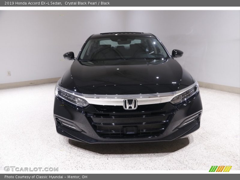 Crystal Black Pearl / Black 2019 Honda Accord EX-L Sedan