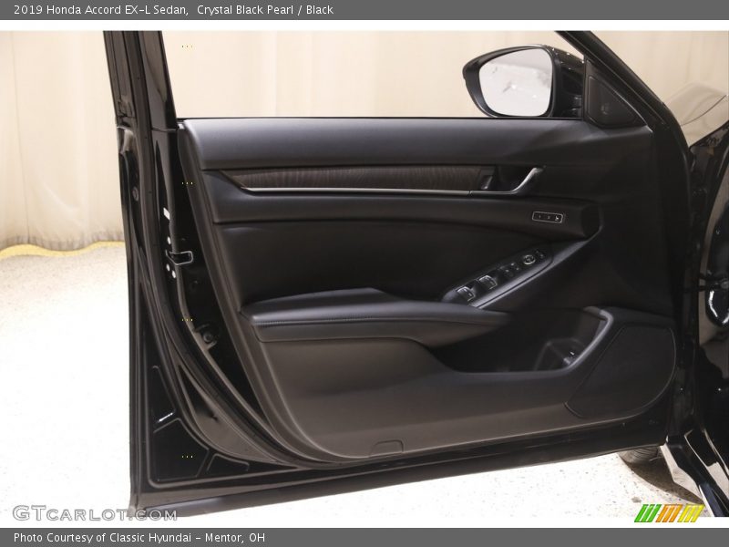 Crystal Black Pearl / Black 2019 Honda Accord EX-L Sedan