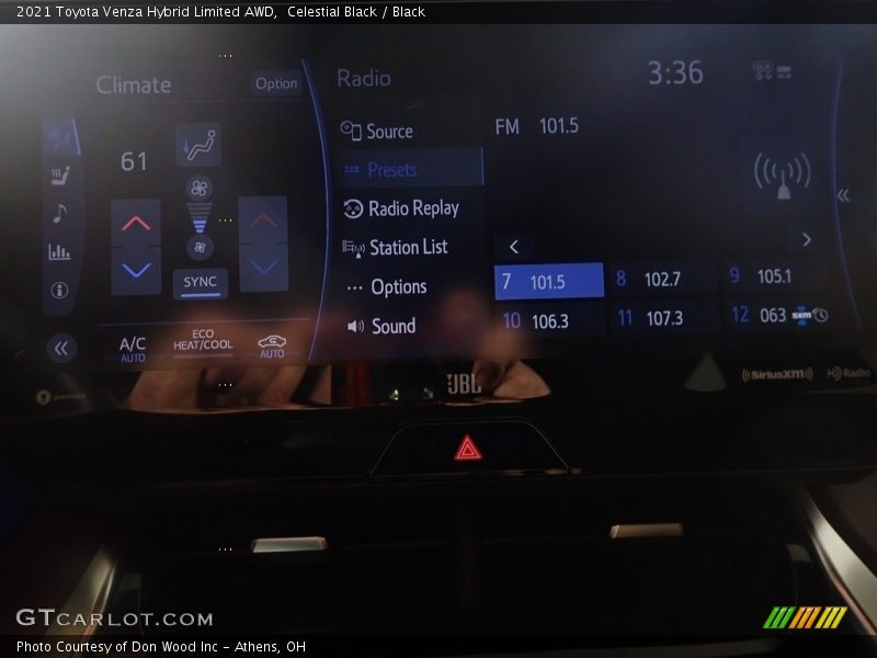 Celestial Black / Black 2021 Toyota Venza Hybrid Limited AWD