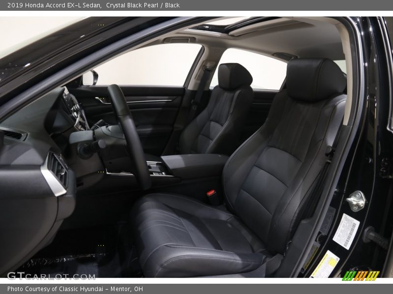 Crystal Black Pearl / Black 2019 Honda Accord EX-L Sedan