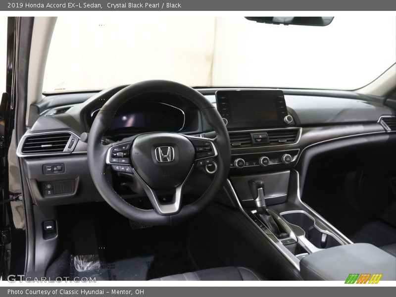 Crystal Black Pearl / Black 2019 Honda Accord EX-L Sedan