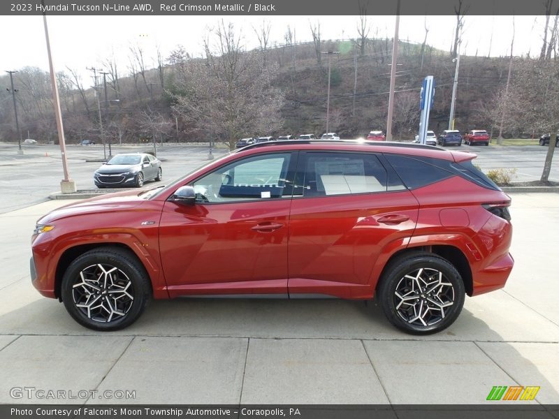  2023 Tucson N-Line AWD Red Crimson Metallic