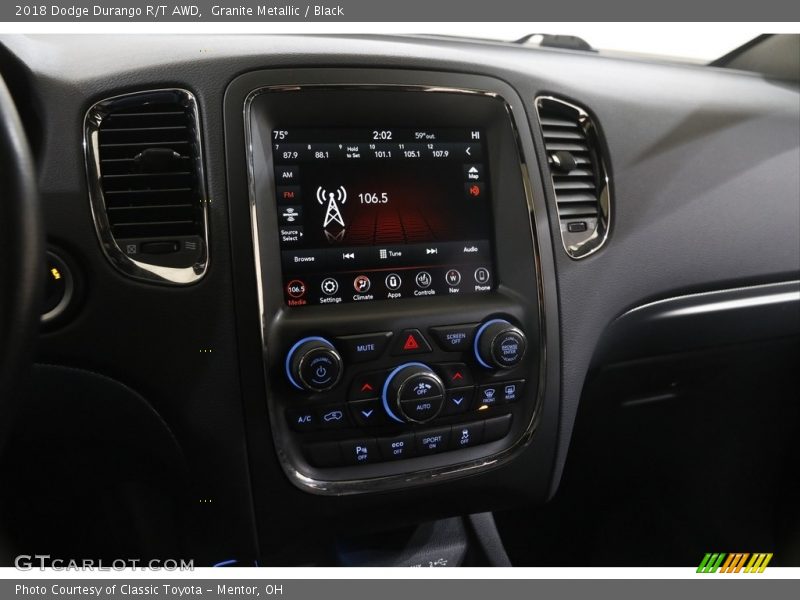 Granite Metallic / Black 2018 Dodge Durango R/T AWD