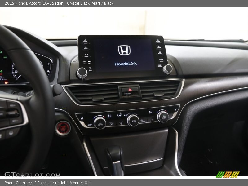 Crystal Black Pearl / Black 2019 Honda Accord EX-L Sedan