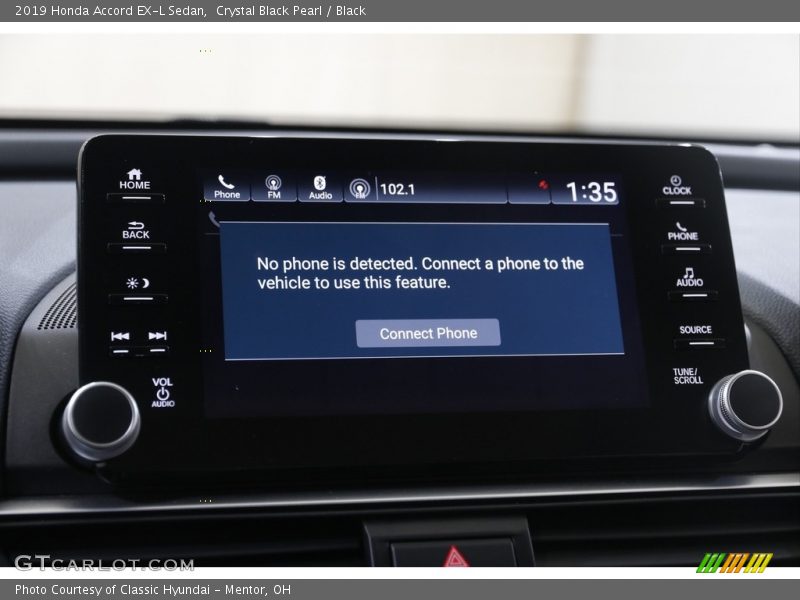 Crystal Black Pearl / Black 2019 Honda Accord EX-L Sedan
