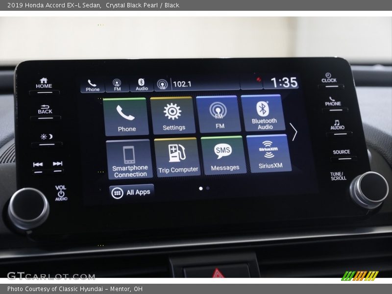 Crystal Black Pearl / Black 2019 Honda Accord EX-L Sedan