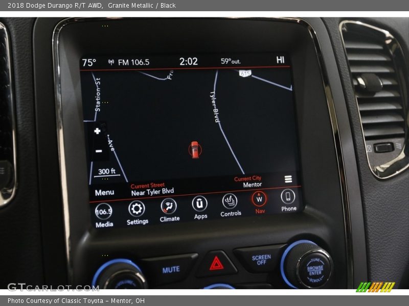 Granite Metallic / Black 2018 Dodge Durango R/T AWD