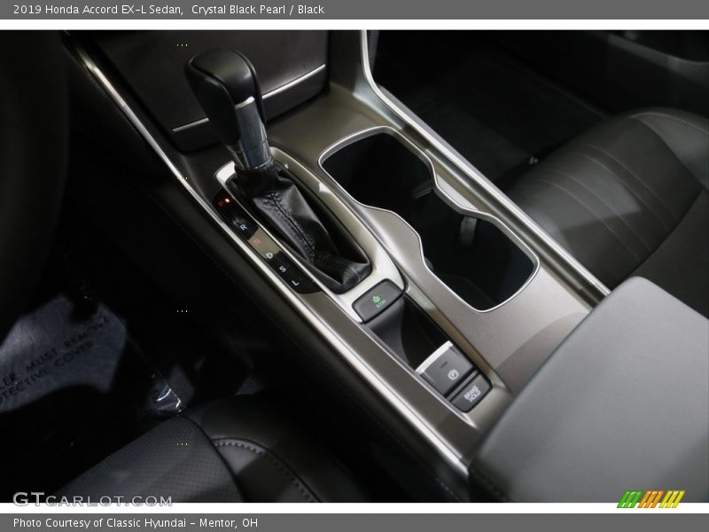 Crystal Black Pearl / Black 2019 Honda Accord EX-L Sedan