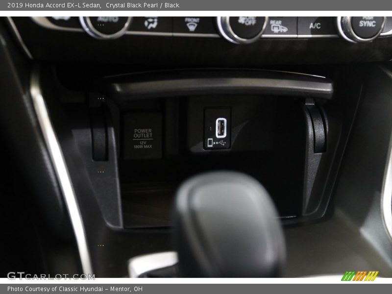 Crystal Black Pearl / Black 2019 Honda Accord EX-L Sedan