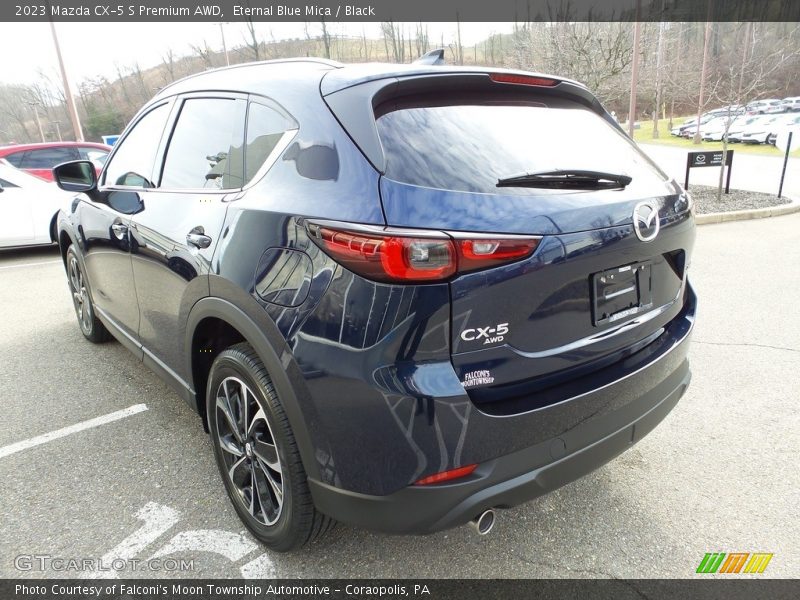 Eternal Blue Mica / Black 2023 Mazda CX-5 S Premium AWD