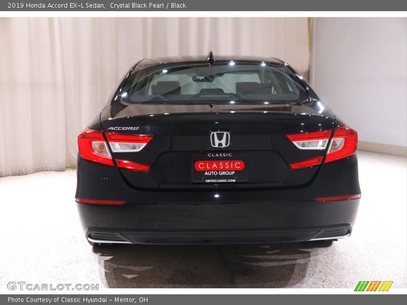 Crystal Black Pearl / Black 2019 Honda Accord EX-L Sedan
